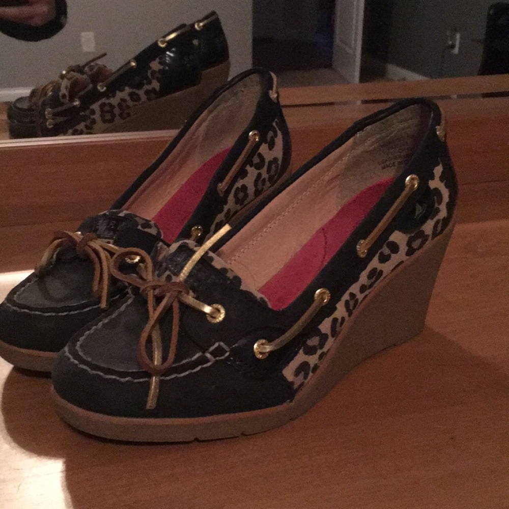 Cute!!! Sperry Top Sider Wedges